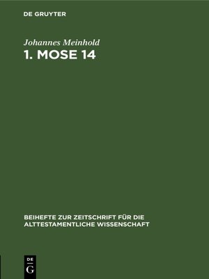 cover image of 1. Mose 14